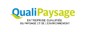 Logo certifiant QualiPaysage, paysage et environnement