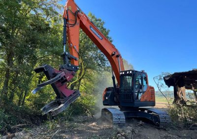 Pelle DOOSAN DX235 avec cisaille Jacquier