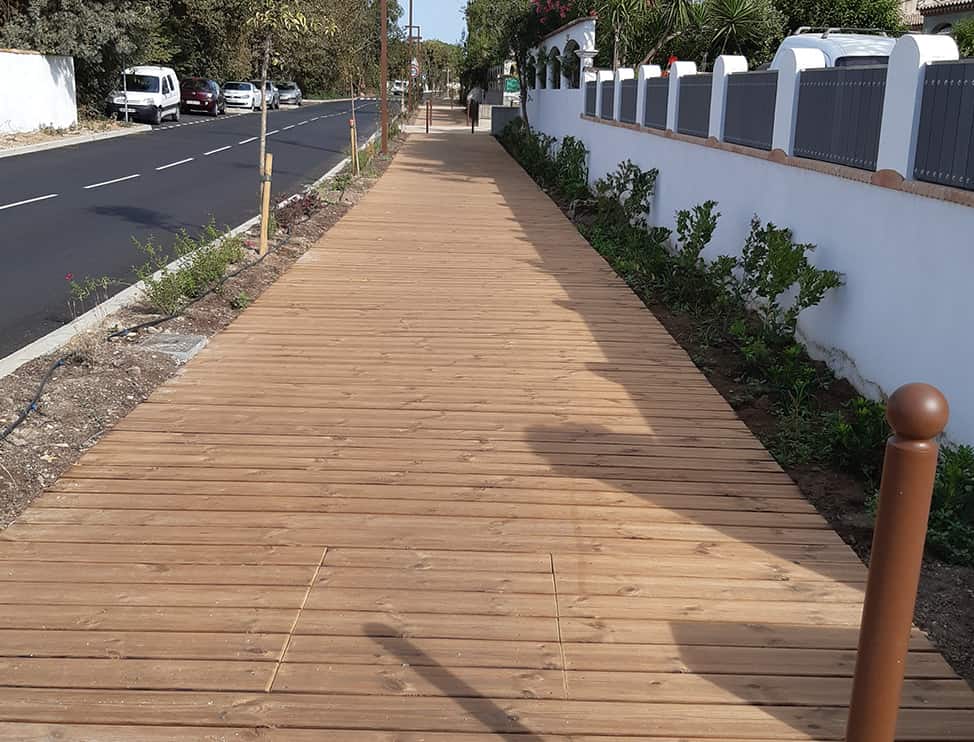 Réalisation d'un aménagement d'une rue à Sérignan