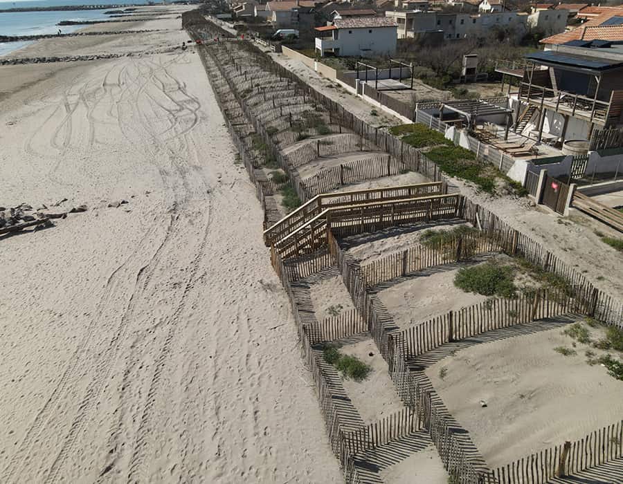 Installation de gabion pour notre service de génie écologique